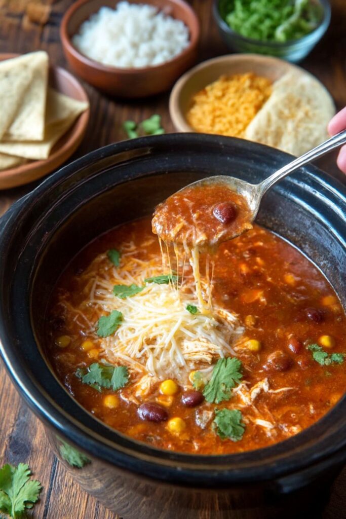 Crock Pot Chicken Taco Soup