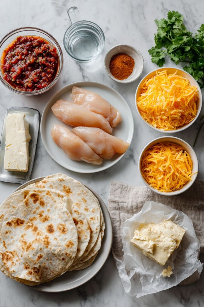 Crock Pot Chicken Taquitos