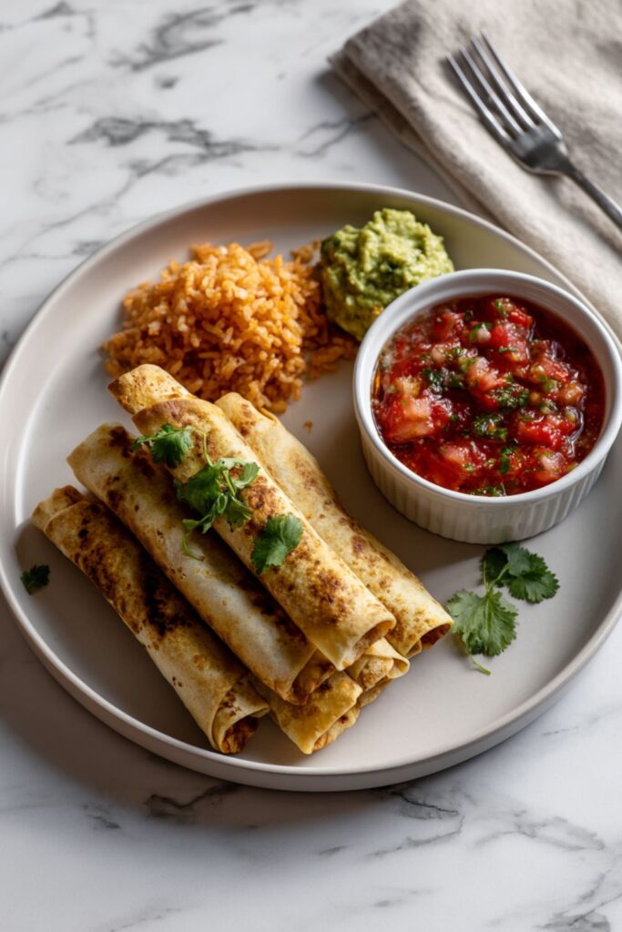 Crock Pot Chicken Taquitos
