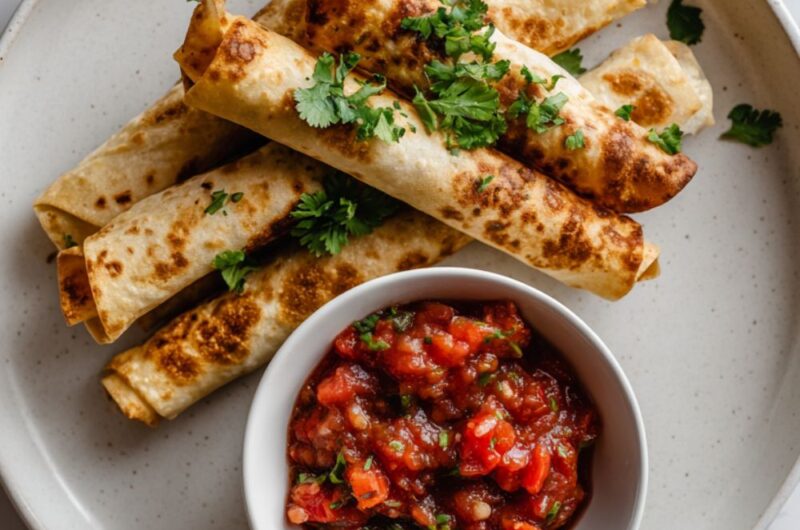 Crock Pot Chicken Taquitos