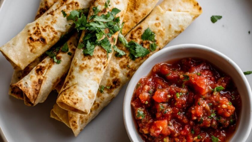 Crock Pot Chicken Taquitos