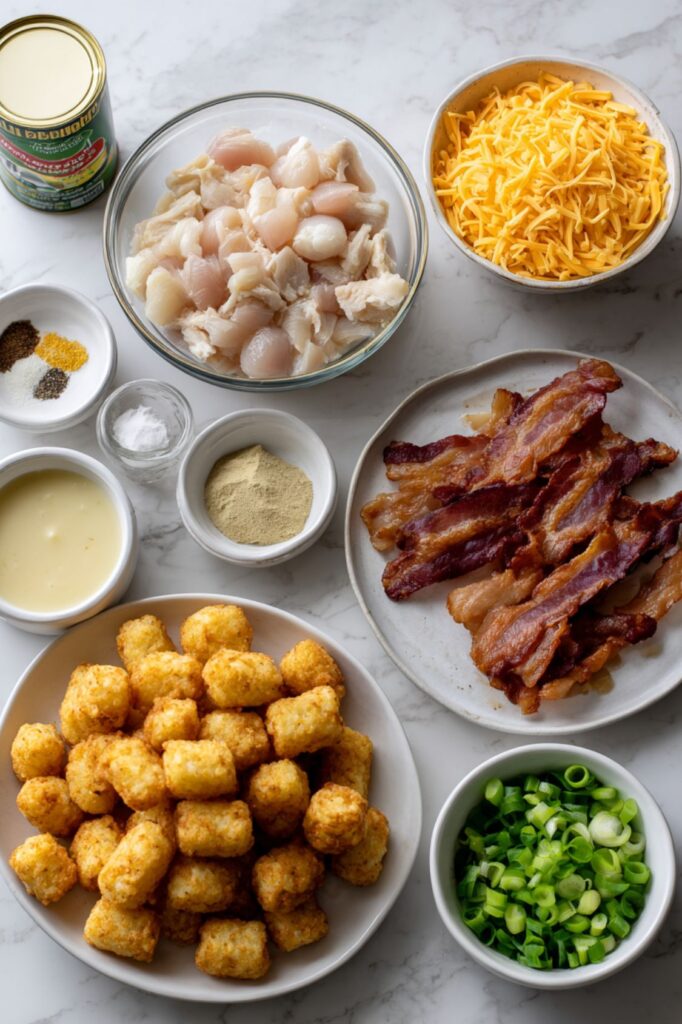 Crock Pot Chicken Tater Tot Casserole