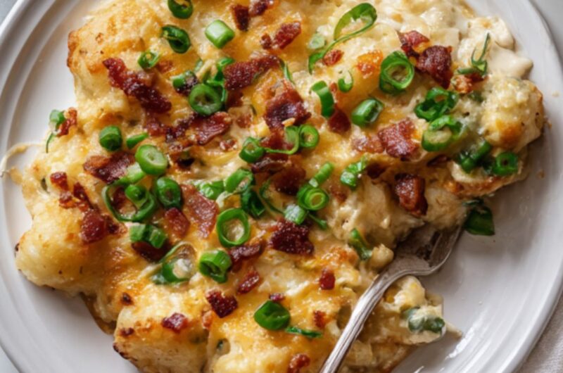 Crock Pot Chicken Tater Tot Casserole