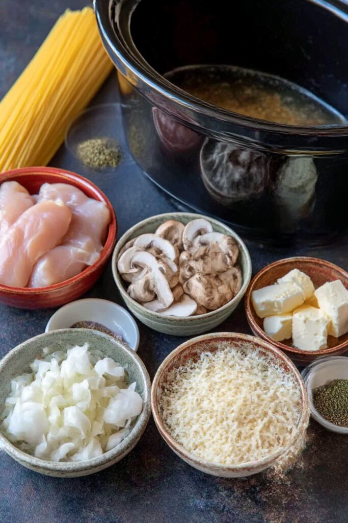 Crock Pot Chicken Tetrazzini