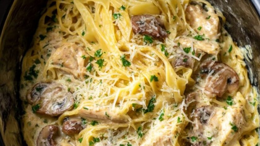 Crock Pot Chicken Tetrazzini