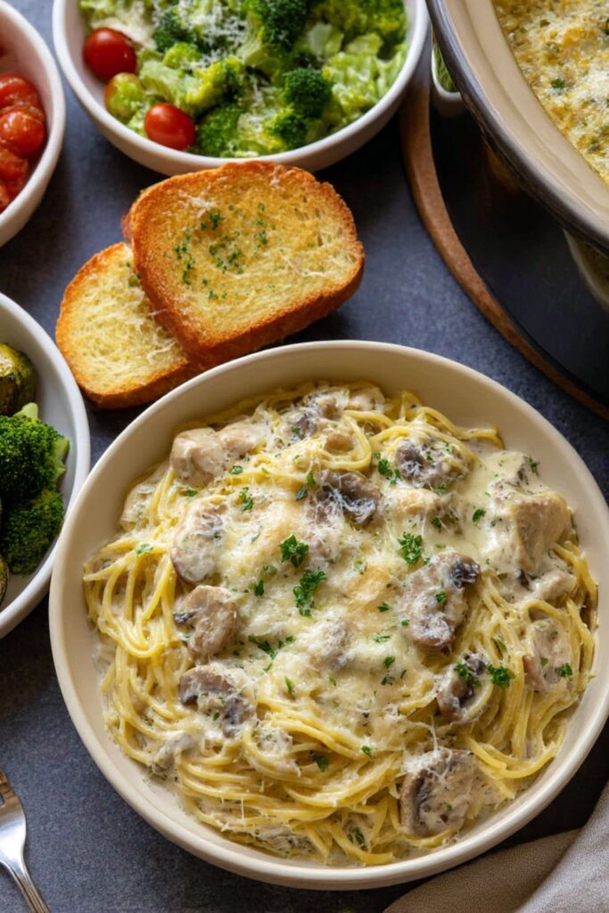 Crock Pot Chicken Tetrazzini