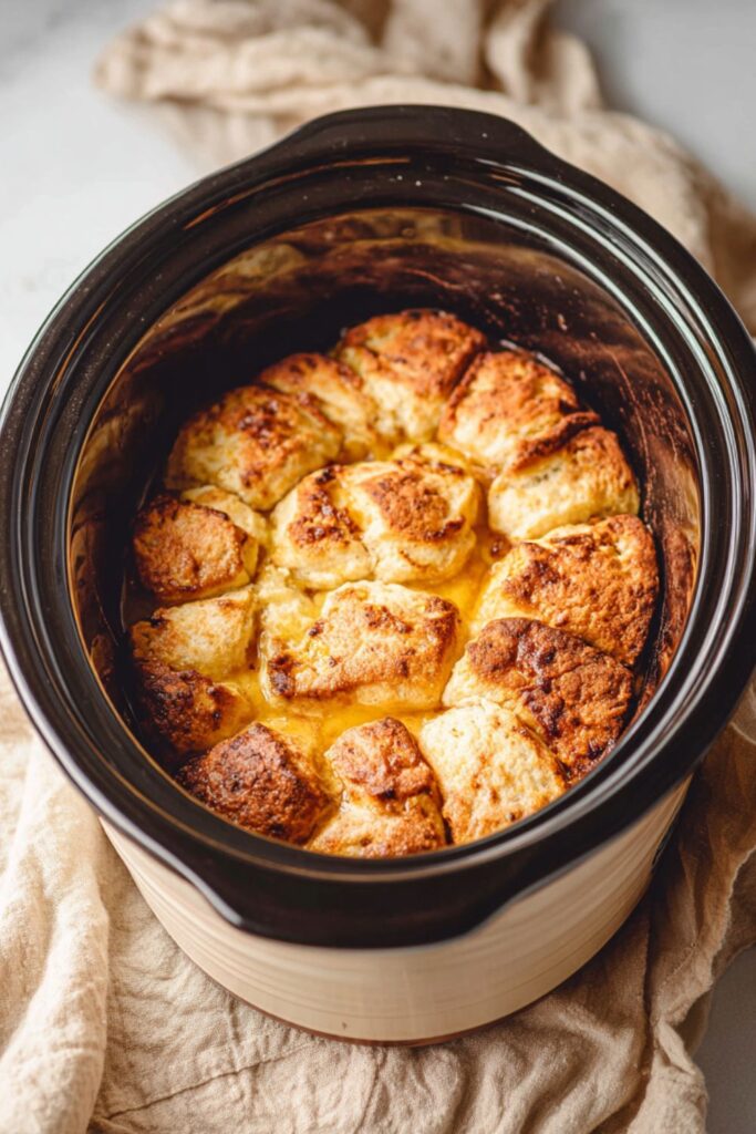 Crock Pot Cinnamon Roll Pumpkin Casserole