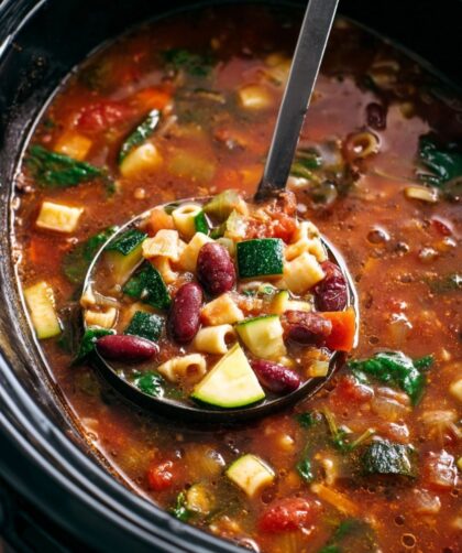 Crock Pot Minestrone Soup