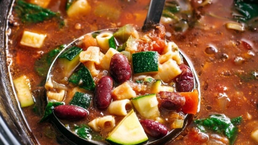 Crock Pot Minestrone Soup