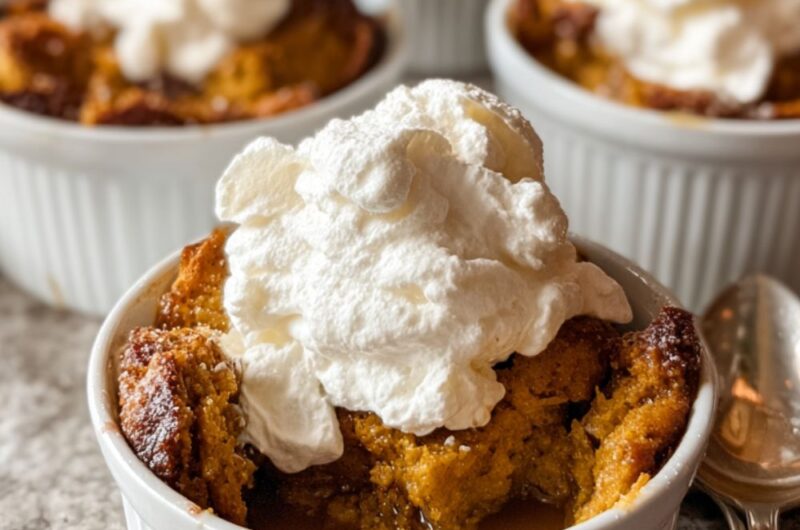 Crock Pot Pumpkin Bread Pudding