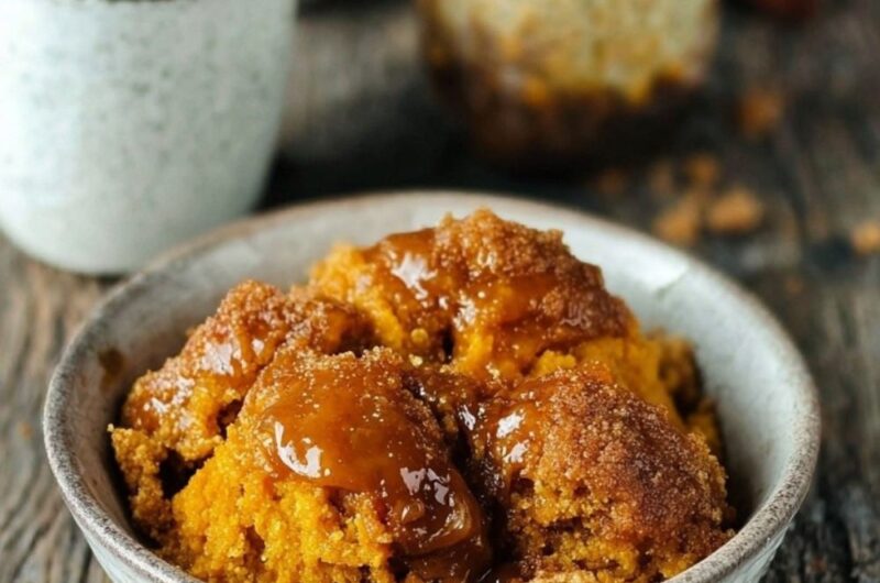 Crock Pot Pumpkin Cobbler