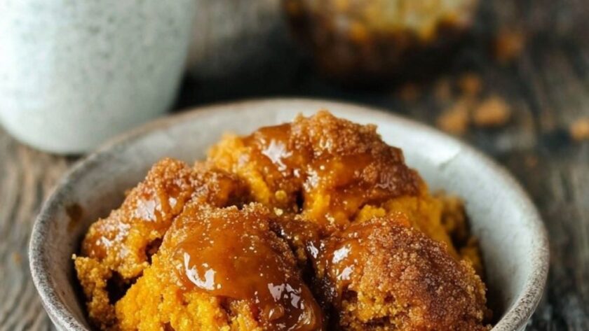 Crock Pot Pumpkin Cobbler