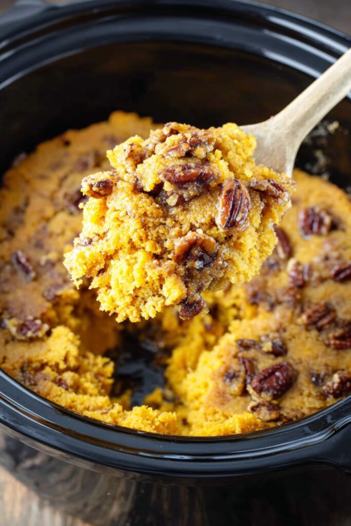 Crock Pot Pumpkin Dump Cake