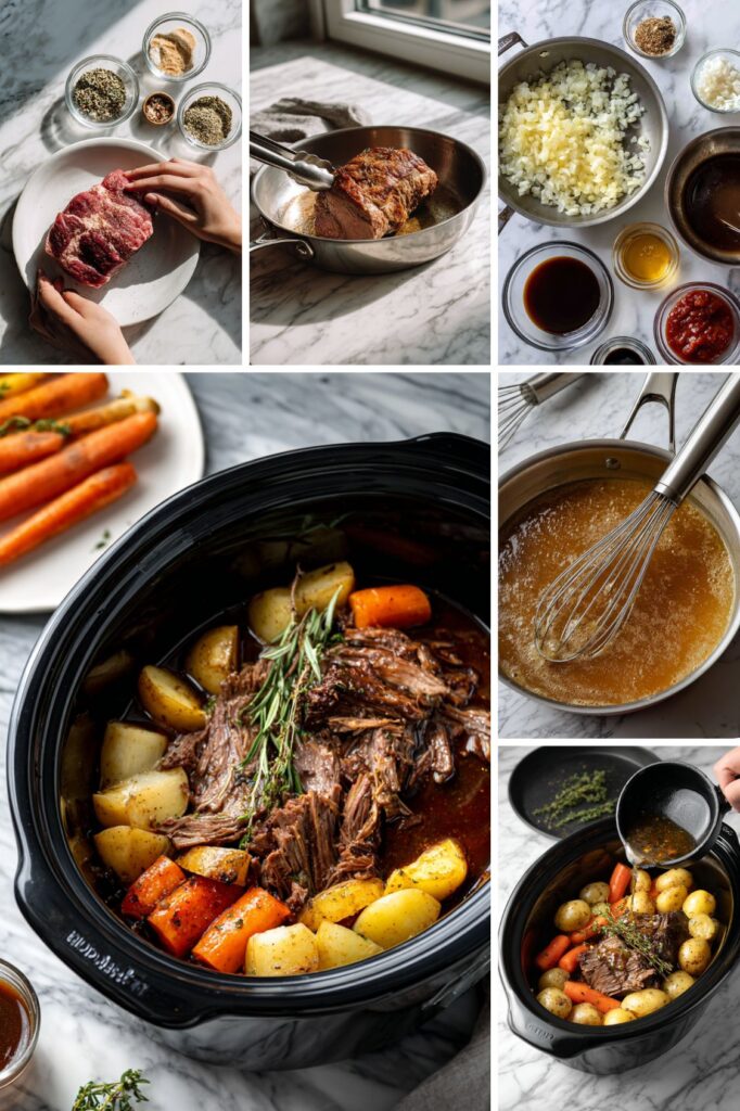 Crock Pot Roast Beef And Gravy