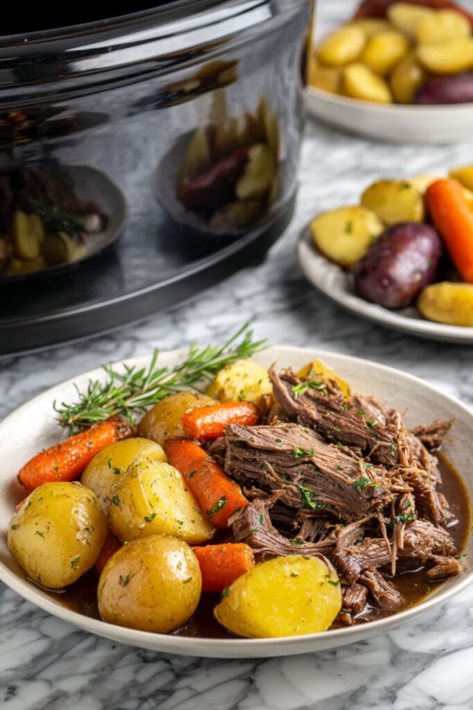 Crock Pot Roast Beef And Gravy