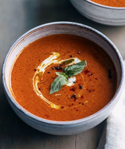 Crock Pot Tomato Basil Soup