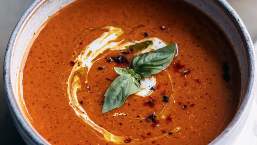 Crock Pot Tomato Basil Soup