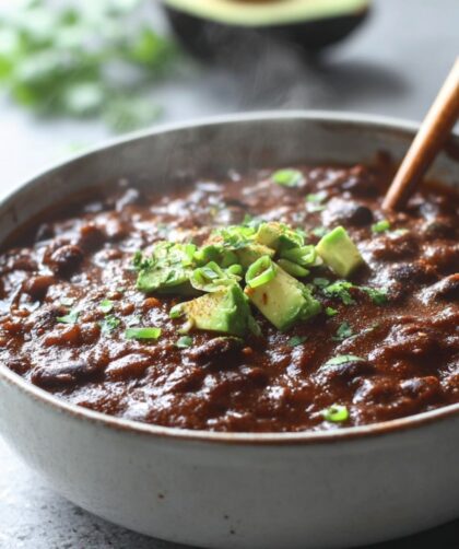 Crock Pot Vegan Black Bean Soup