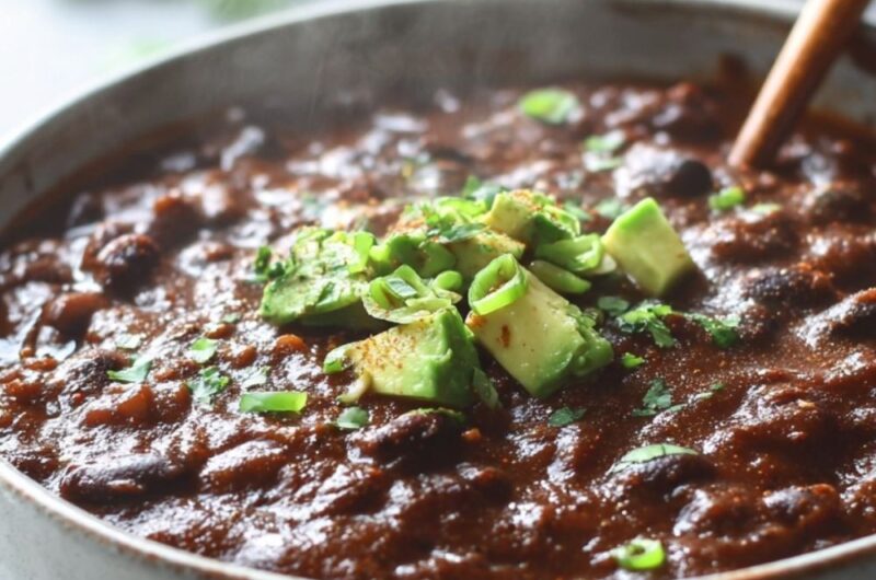 Crock Pot Vegan Black Bean Soup