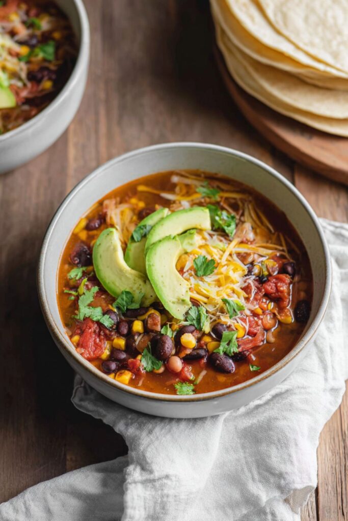Crock Pot Vegan Taco Soup