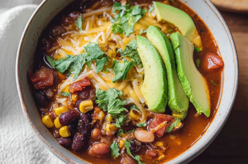 Crock Pot Vegan Taco Soup