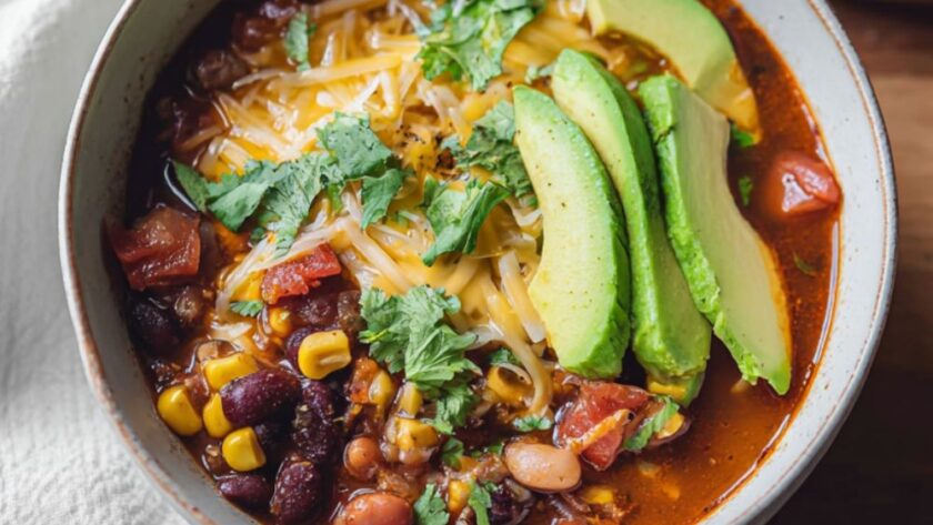 Crock Pot Vegan Taco Soup