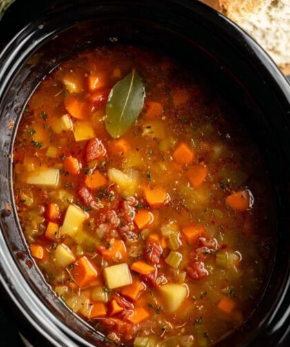 Crock Pot Vegetable Soup With Frozen Vegetables