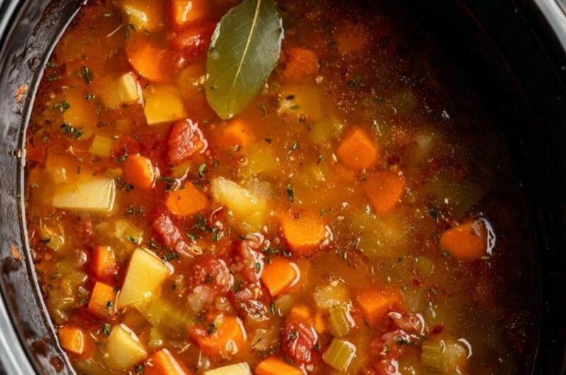 Crock Pot Vegetable Soup With Frozen Vegetables