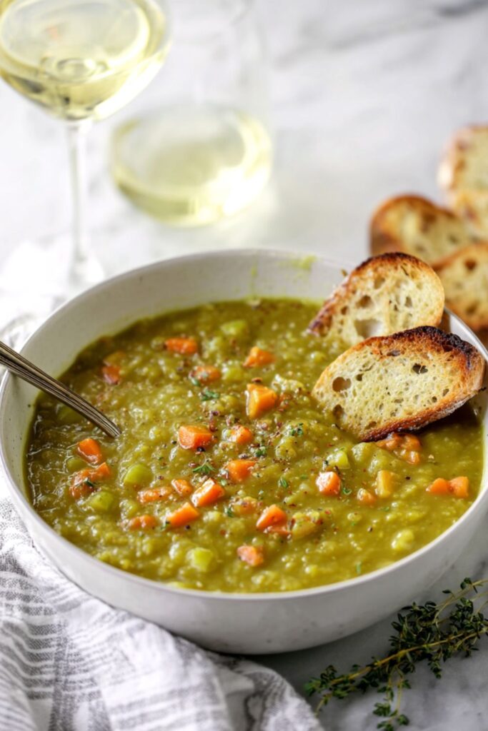 Crock Pot Vegetarian Split Pea Soup