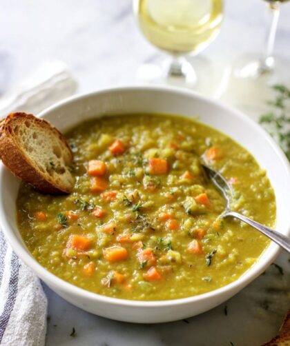 Crock Pot Vegetarian Split Pea Soup