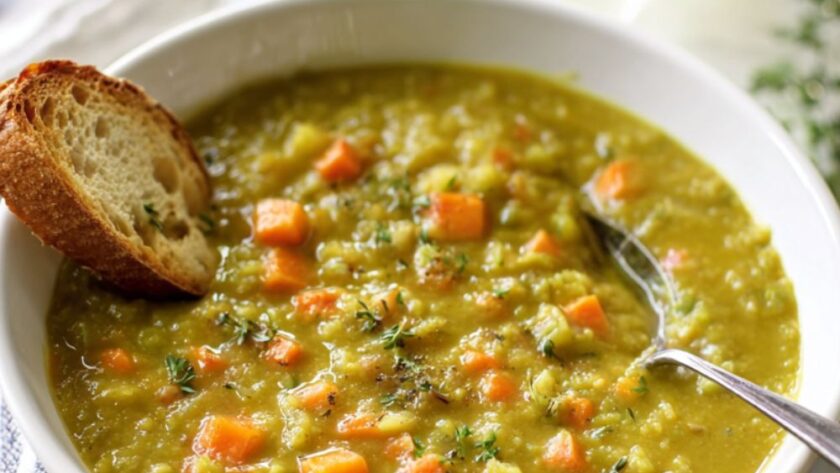 Crock Pot Vegetarian Split Pea Soup