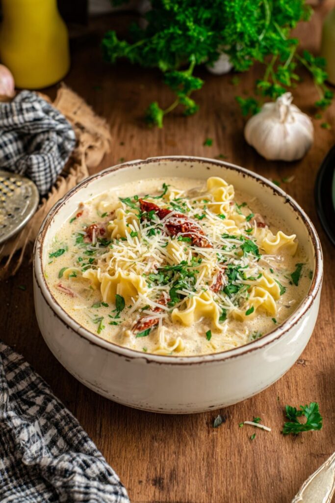 Crock Pot White Lasagna Soup
