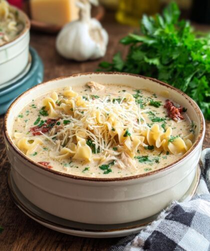 Crock Pot White Lasagna Soup
