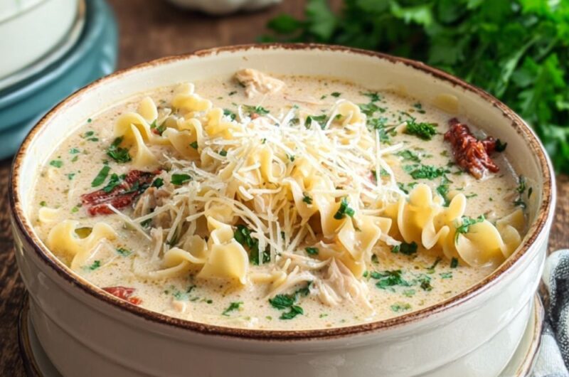 Crock Pot White Lasagna Soup