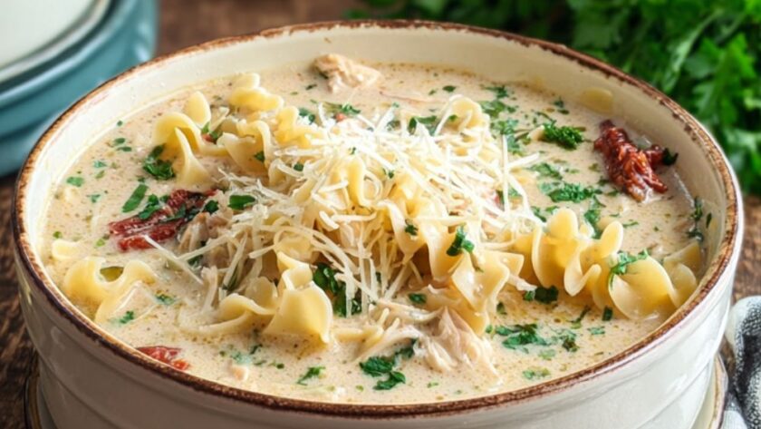 Crock Pot White Lasagna Soup