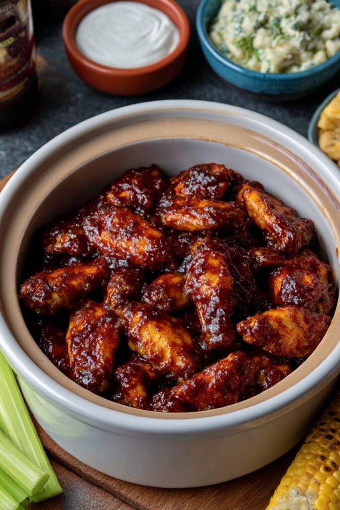 Crockpot BBQ Chicken Wings