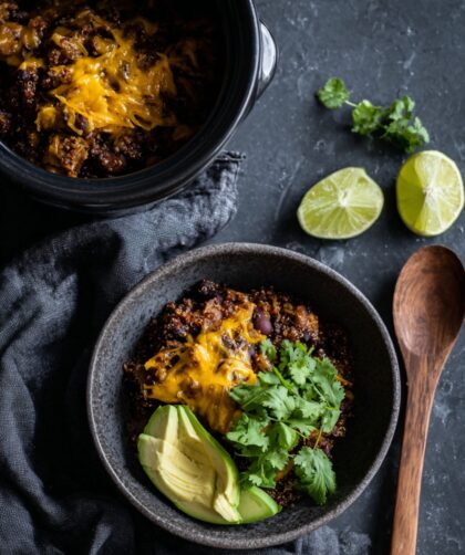 Crock Pot Chicken Quinoa Burrito Bowl