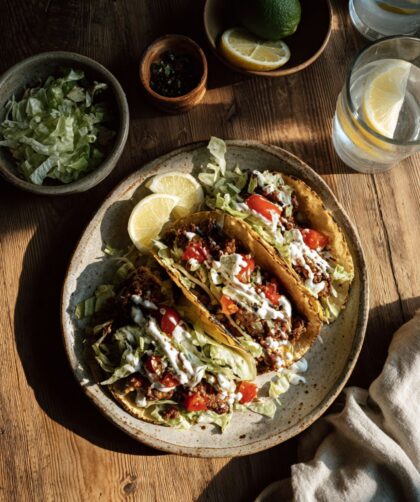 Crock Pot Chicken Ranch Tacos