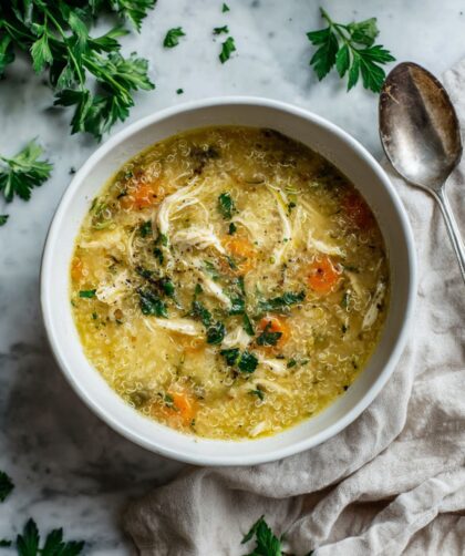 Crock Pot Chicken Quinoa Soup