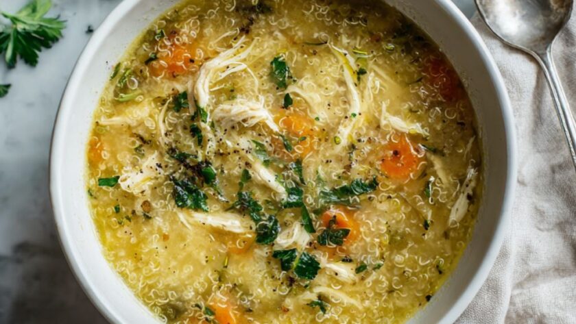 Crock Pot Chicken Quinoa Soup