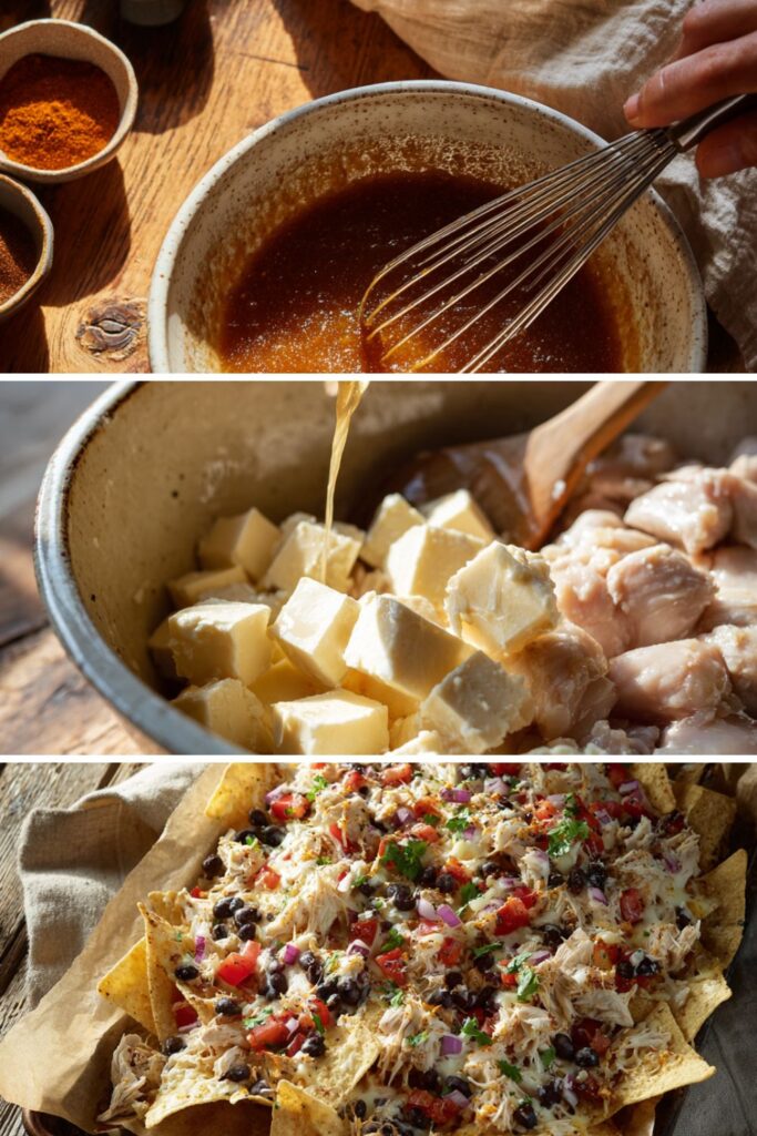 Crock Pot Chicken Nachos