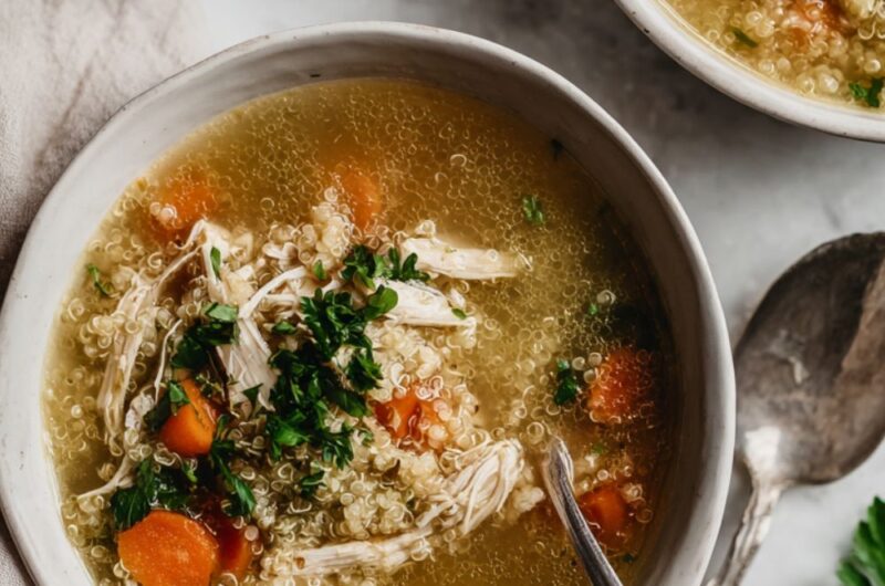Crock Pot Chicken Quinoa Soup