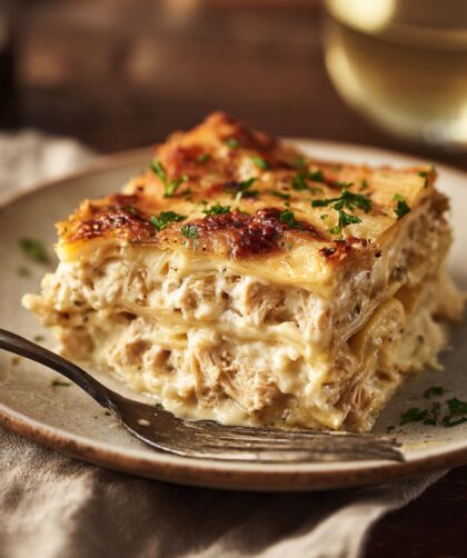 Crock Pot Chicken Lasagna