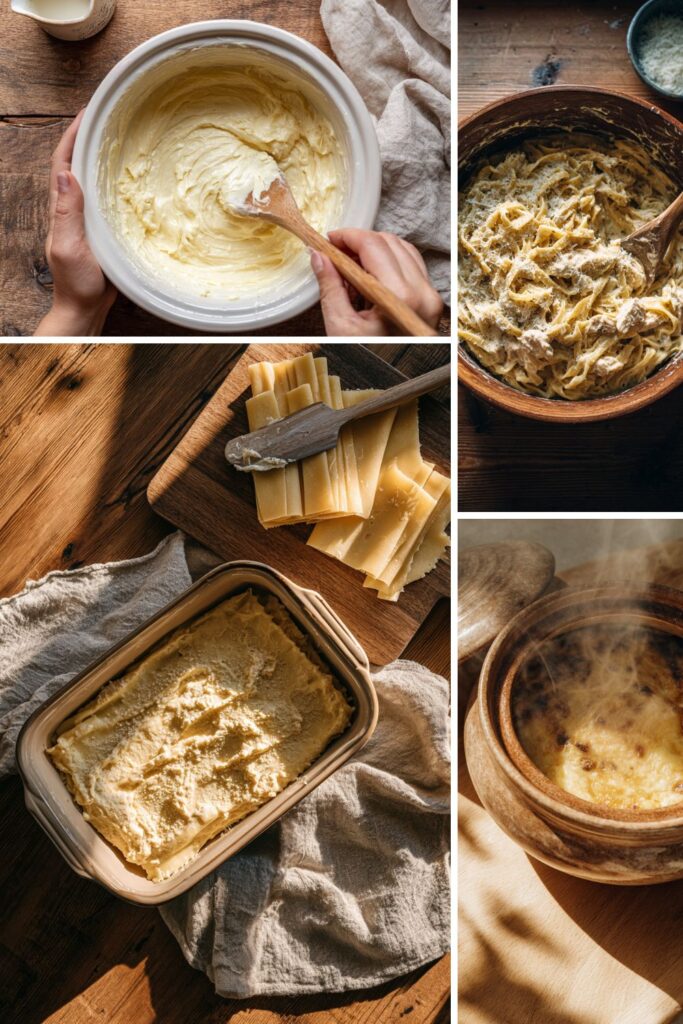 Crock Pot Chicken Lasagna