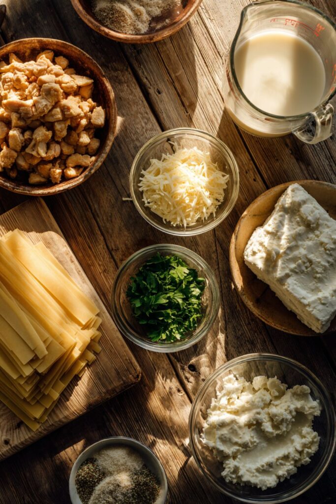 Crock Pot Chicken Lasagna