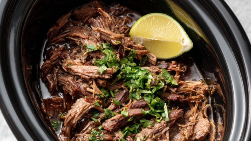 Crock Pot Barbacoa Shredded Beef