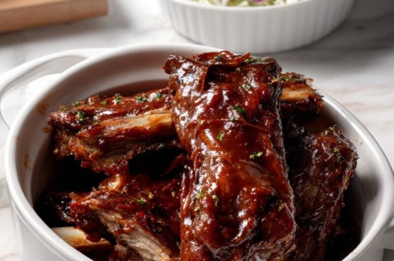 Crock Pot Barbecued Beef Ribs