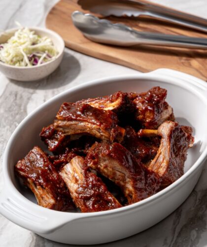 Crock Pot Barbecued Beef Ribs