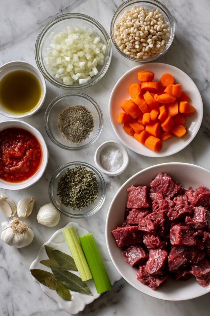 Crock Pot Beef Barley Vegetable Soup
