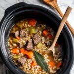 Crock Pot Beef Barley Vegetable Soup
